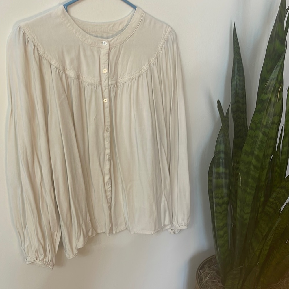 Cream Blouse